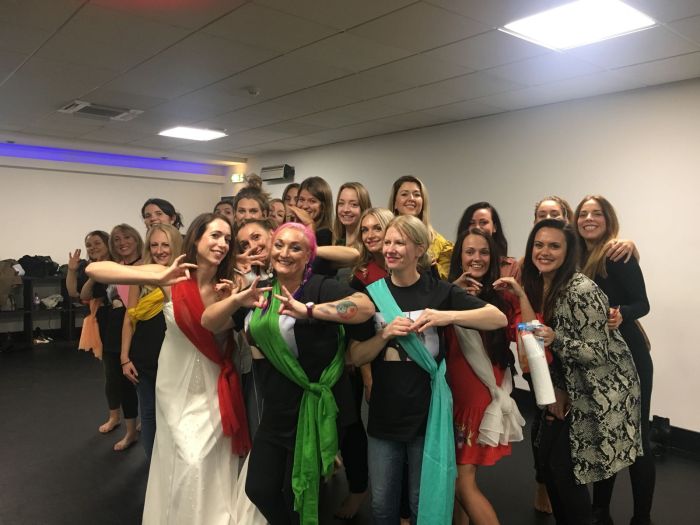 Bollywood hen party dance class Leeds - vibrant Bollywood themed hen do