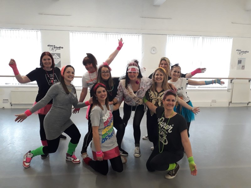 Mamma Mia hen party dance class Leeds - ABBA musical themed hen do