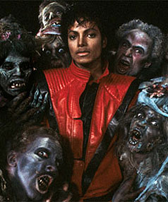 Thriller themed hen do dance class Leeds - hen party performing legendary dance routine with professional instructor